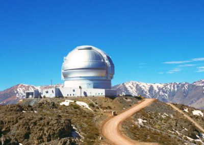 This view of the Gemini South Telescope shows the entire mountaintop facility on Cerro Pachón in Chile.